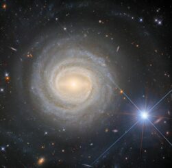 Hubble-Aufnahme der Galaxie NGC 3783. (Credits: ESA / Hubble & NASA, M. C. Bentz, D. J. V. Rosario)
