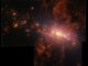 Abgestoßenes Gas in der nahen Galaxie NGC 4383. (Credits: Watts et al, 2024)