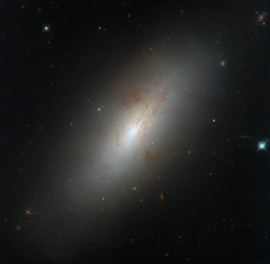 Hubble-Aufnahme der Galaxie NGC 4694. (Credits: ESA / Hubble & NASA, D. Thilker) Hubble-Aufnahme der Galaxie NGC 4694. (Credits: ESA / Hubble & NASA, D. Thilker)